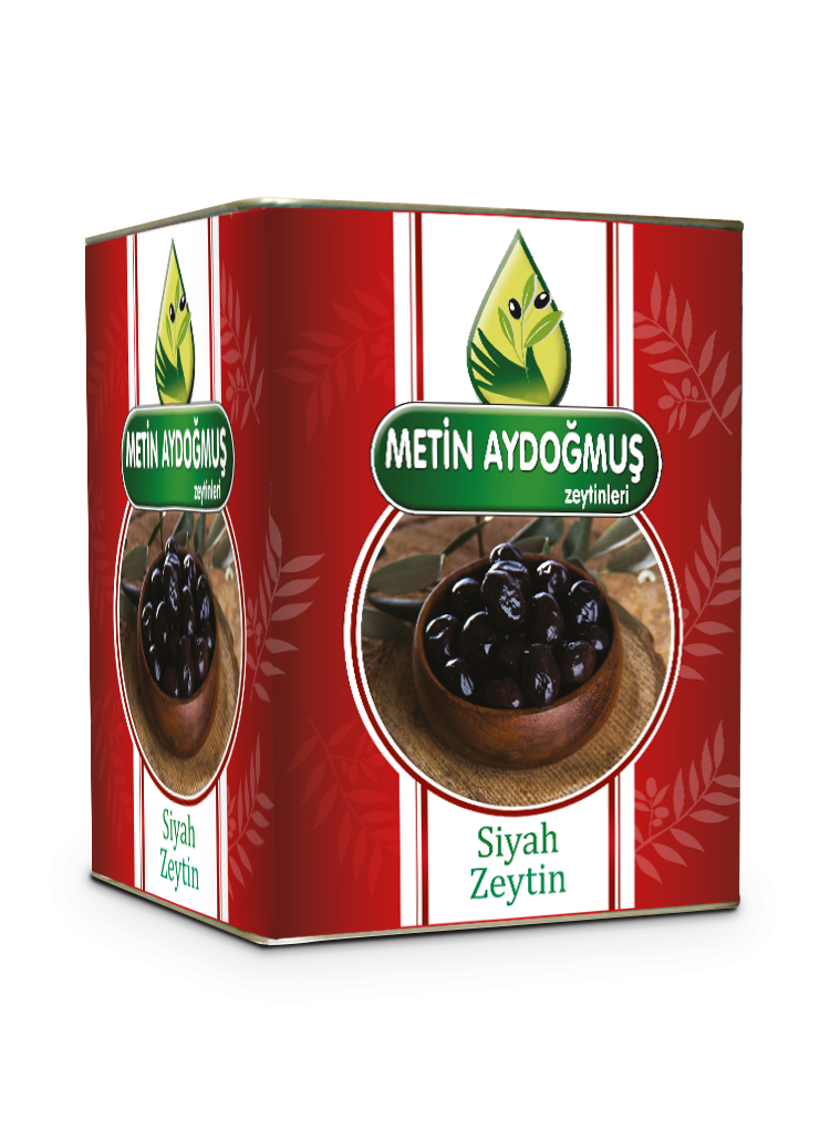 10 KG KIRMIZI TENEKE MANİSA AKHİSAR USLU TİPİ SİYAH ZEYTİN