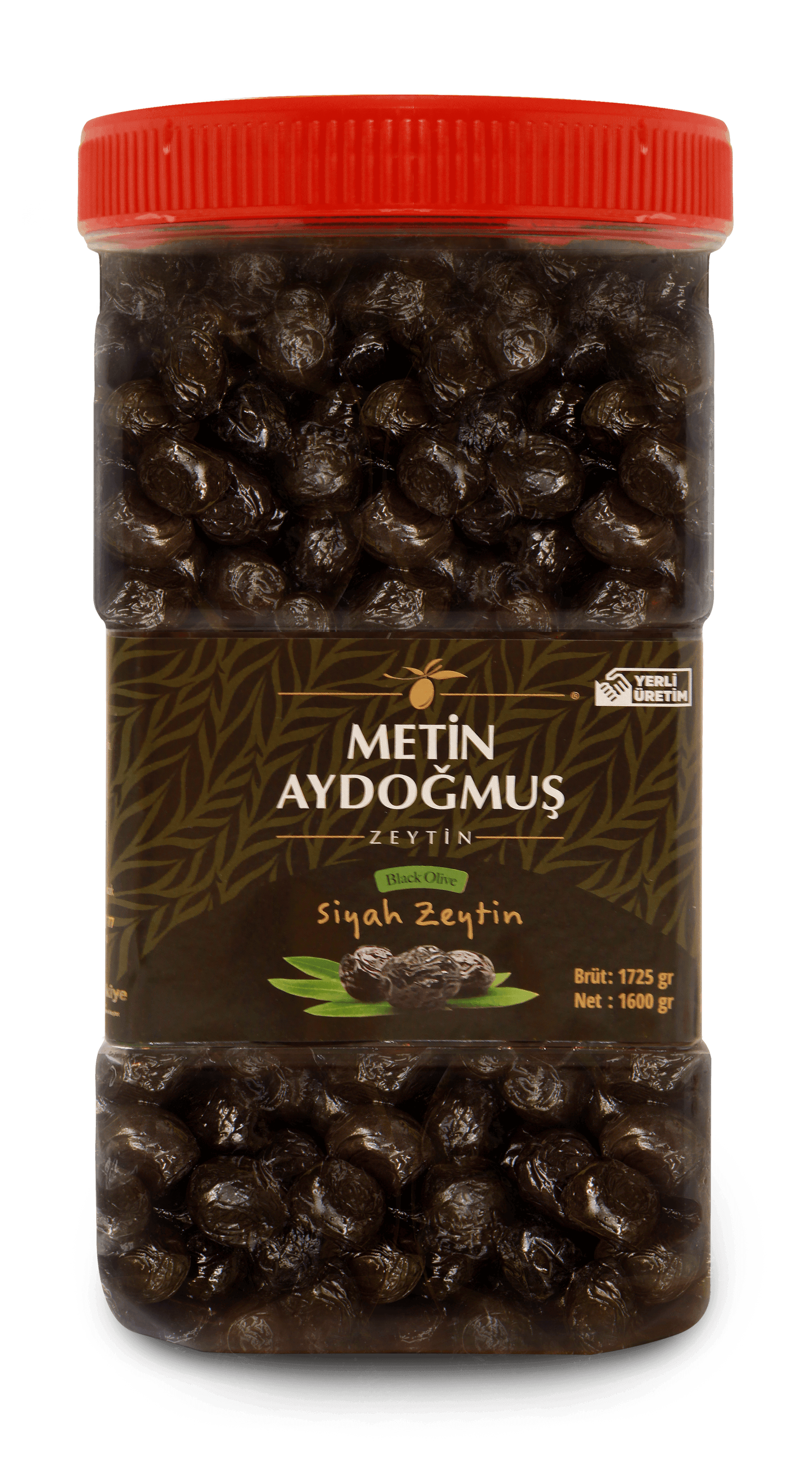 1600 GR GEMLİK SİYAH ZEYTİN PET KAVANOZ| METİN AYDOĞMUŞ ZEYTİNLERİ